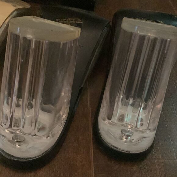 Two Pairs of Clear Acrylic Heels - Picture 8 of 12